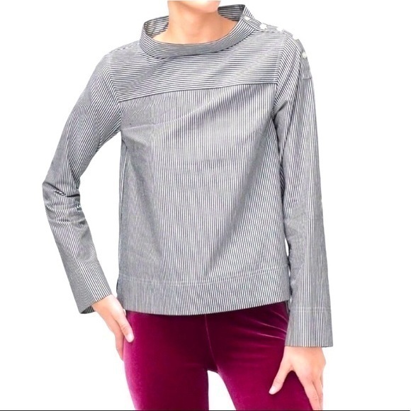 J Crew Striped Top - Picture 1 of 11